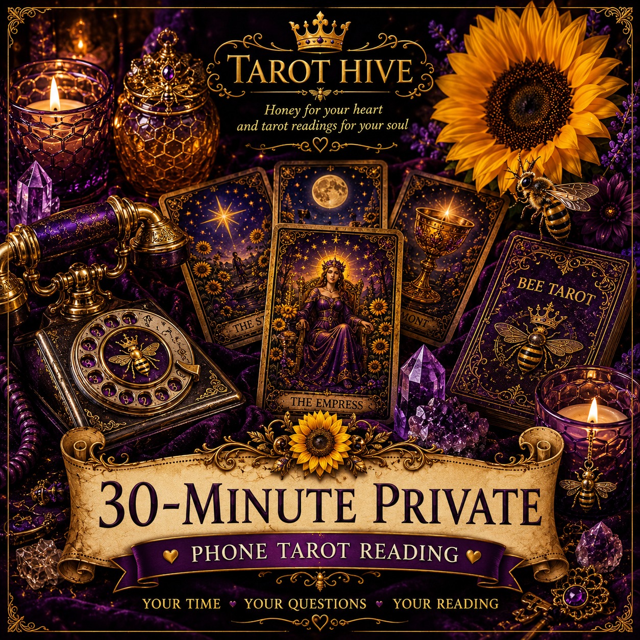 Tarot Hive 30-Minute Private Phone Tarot Reading